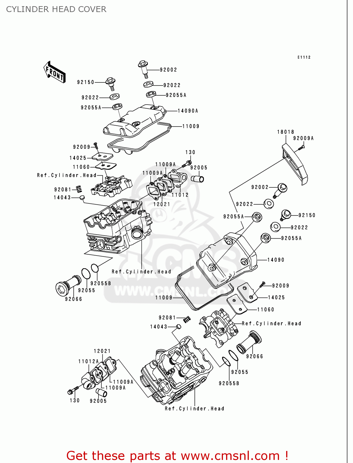 CYLINDER HEAD COVER VN750A16 VULCAN 750 2000 USA CALIFORNIA