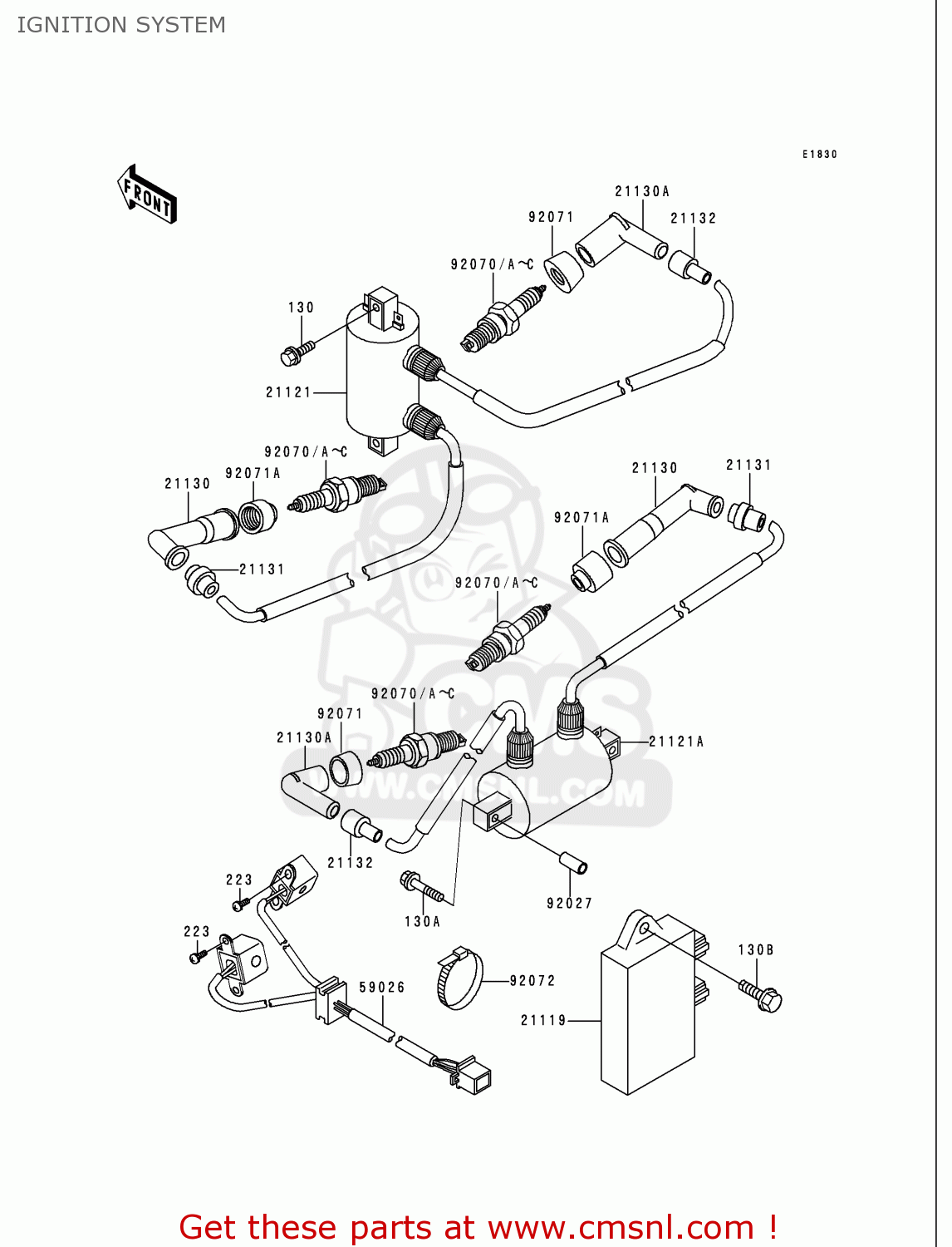 IGNITION SYSTEM VN750A16 VULCAN 750 2000 USA CALIFORNIA