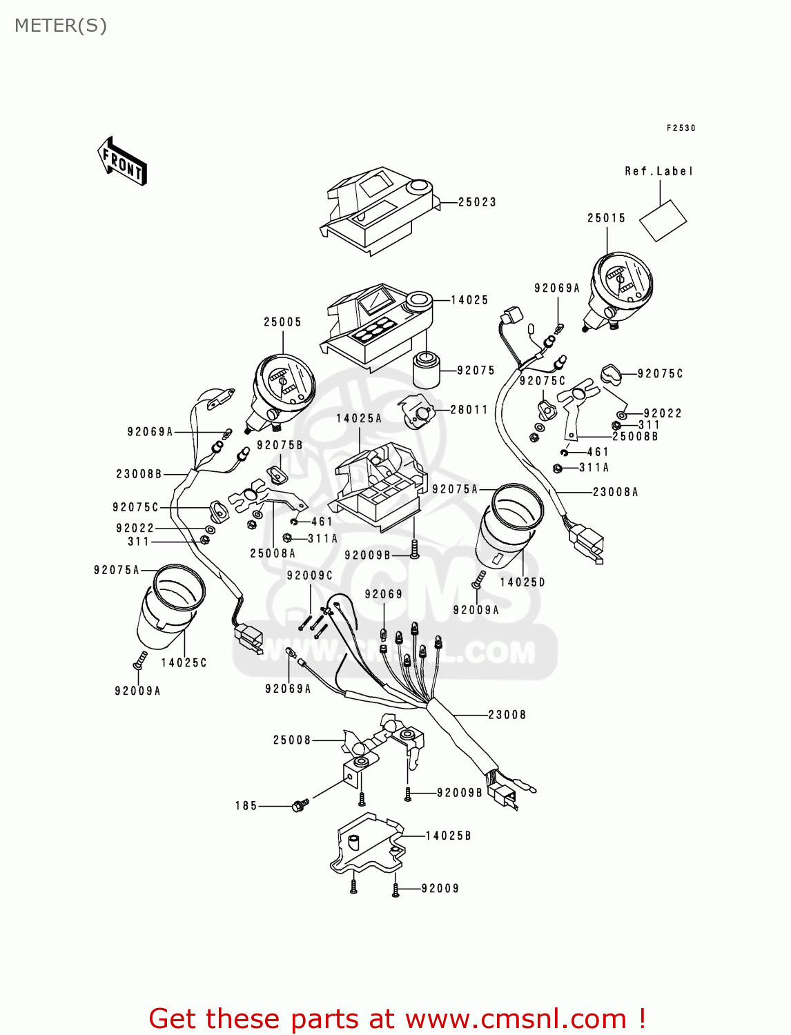 METER(S) VN750A16 VULCAN 750 2000 USA CALIFORNIA
