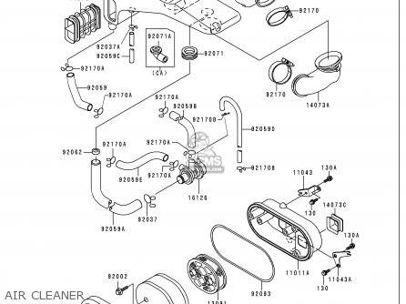 AIR CLEANER - VN750A16 VULCAN 750 2000 USA CALIFORNIA