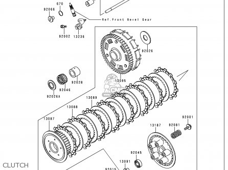 CLUTCH - VN750A16 VULCAN 750 2000 USA CALIFORNIA