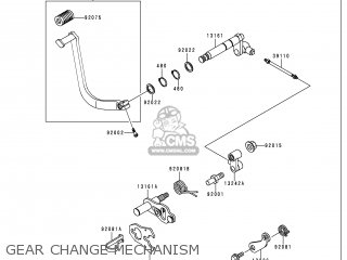 GEAR CHANGE MECHANISM - VN750A16 VULCAN 750 2000 USA CALIFORNIA