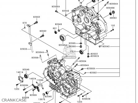 CRANKCASE - VN750A16 VULCAN 750 2000 USA CALIFORNIA