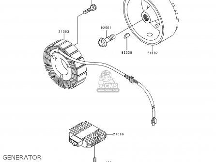 GENERATOR - VN750A16 VULCAN 750 2000 USA CALIFORNIA