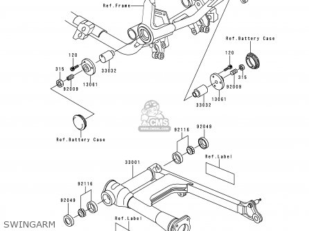SWINGARM - VN750A16 VULCAN 750 2000 USA CALIFORNIA
