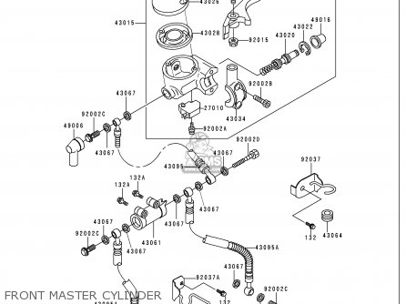FRONT MASTER CYLINDER - VN750A16 VULCAN 750 2000 USA CALIFORNIA