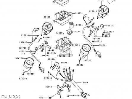 METER(S) - VN750A16 VULCAN 750 2000 USA CALIFORNIA