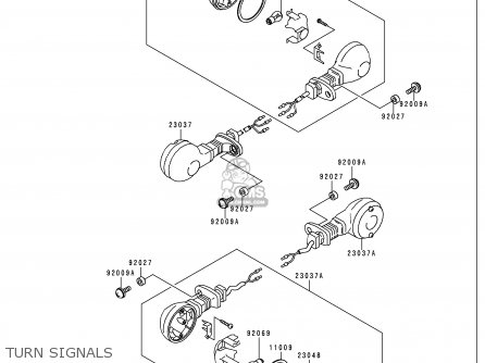 TURN SIGNALS - VN750A16 VULCAN 750 2000 USA CALIFORNIA