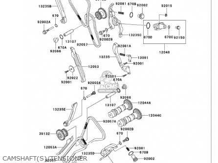 CAMSHAFT(S)/TENSIONER - VN750A17 VULCAN 750 2001 USA CALIFORNIA