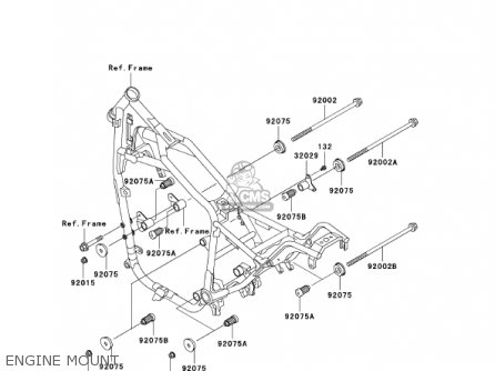 ENGINE MOUNT - VN750A17 VULCAN 750 2001 USA CALIFORNIA