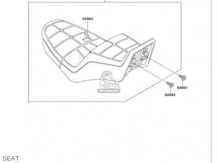 SEAT - VN750A17 VULCAN 750 2001 USA CALIFORNIA