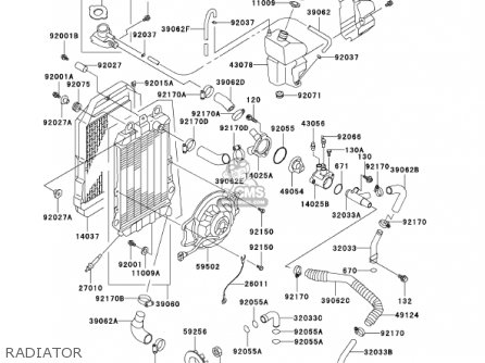 RADIATOR - VN750A17 VULCAN 750 2001 USA CALIFORNIA