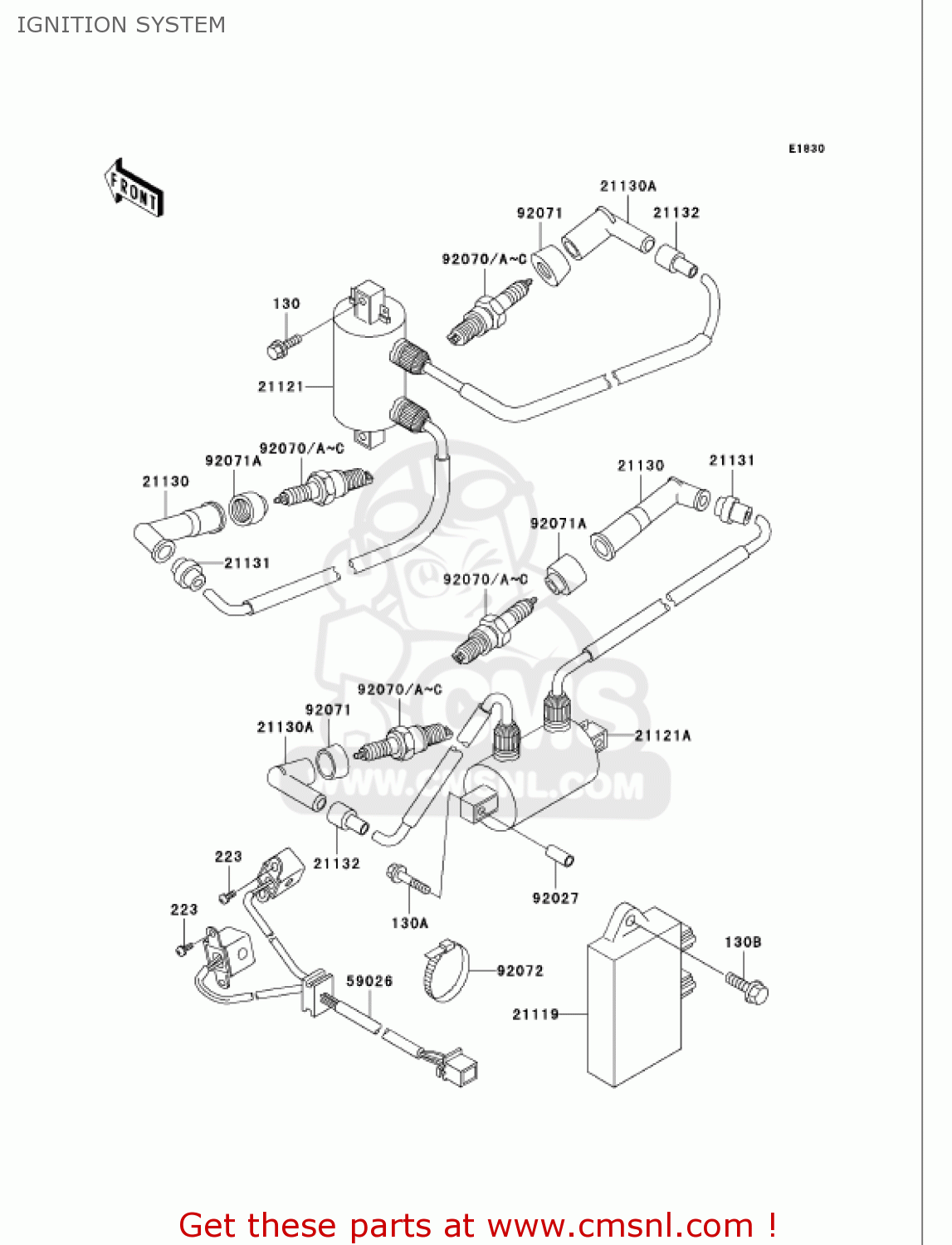 IGNITION SYSTEM VN750A18 VULCAN 750 2002 USA CALIFORNIA
