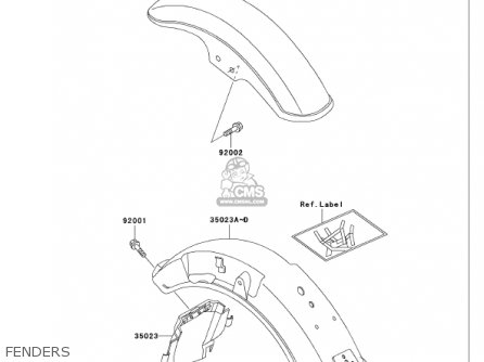 FENDERS - VN750A18 VULCAN 750 2002 USA CALIFORNIA