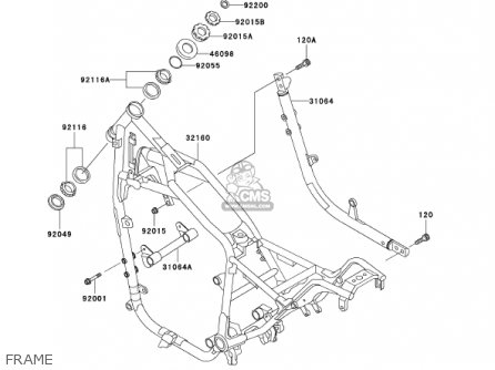 FRAME - VN750A18 VULCAN 750 2002 USA CALIFORNIA