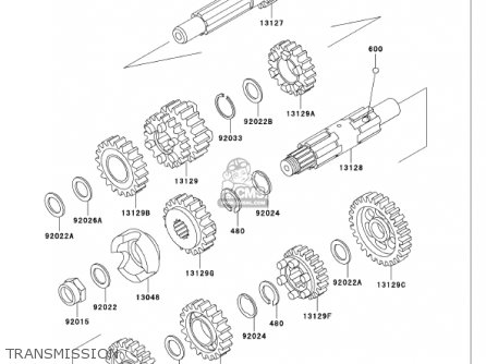 TRANSMISSION - VN750A18 VULCAN 750 2002 USA CALIFORNIA