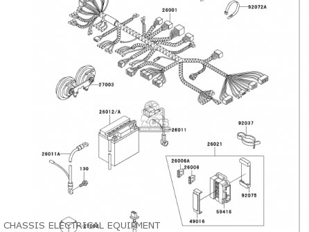 CHASSIS ELECTRICAL EQUIPMENT - VN750A18 VULCAN 750 2002 USA CALIFORNIA