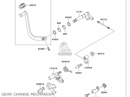 GEAR CHANGE MECHANISM - VN750A18 VULCAN 750 2002 USA CALIFORNIA