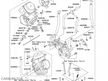 CARBURETOR - VN750A18 VULCAN 750 2002 USA CALIFORNIA