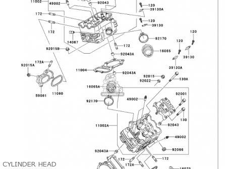 CYLINDER HEAD - VN750A18 VULCAN 750 2002 USA CALIFORNIA