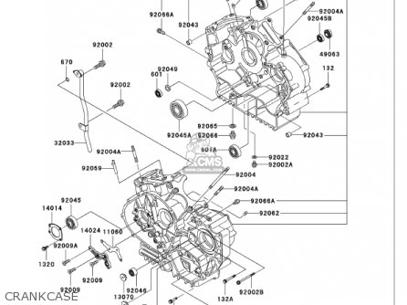 CRANKCASE - VN750A18 VULCAN 750 2002 USA CALIFORNIA