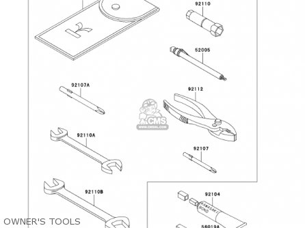 OWNER'S TOOLS - VN750A18 VULCAN 750 2002 USA CALIFORNIA