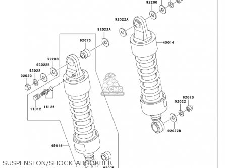SUSPENSION/SHOCK ABSORBER - VN750A18 VULCAN 750 2002 USA CALIFORNIA