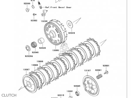 CLUTCH - VN750A18 VULCAN 750 2002 USA CALIFORNIA