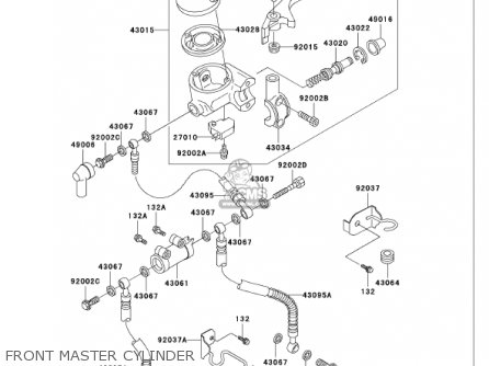 FRONT MASTER CYLINDER - VN750A18 VULCAN 750 2002 USA CALIFORNIA
