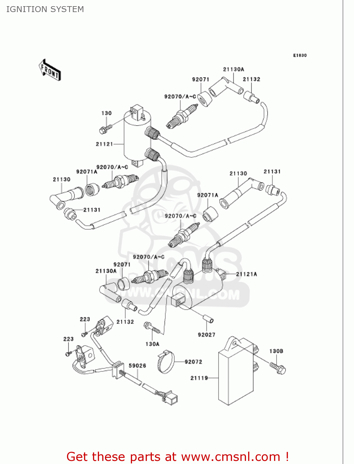 IGNITION SYSTEM VN750A19 VULCAN 750 2003 USA CALIFORNIA