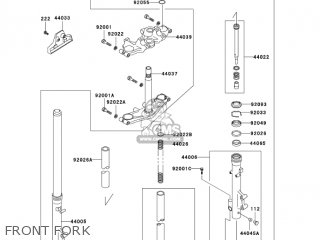 FRONT FORK - VN750A19 VULCAN 750 2003 USA CALIFORNIA