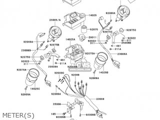 METER(S) - VN750A19 VULCAN 750 2003 USA CALIFORNIA