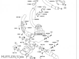 MUFFLER(S) - VN750A19 VULCAN 750 2003 USA CALIFORNIA