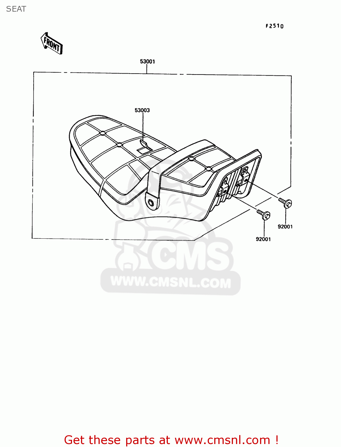 SEAT VN750A2 VN750 TWIN 1986 EUROPE FR UK FG IT NR SD ST