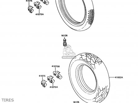 TIRES - VN750A2 VN750 TWIN 1986 EUROPE FR UK FG IT NR SD ST