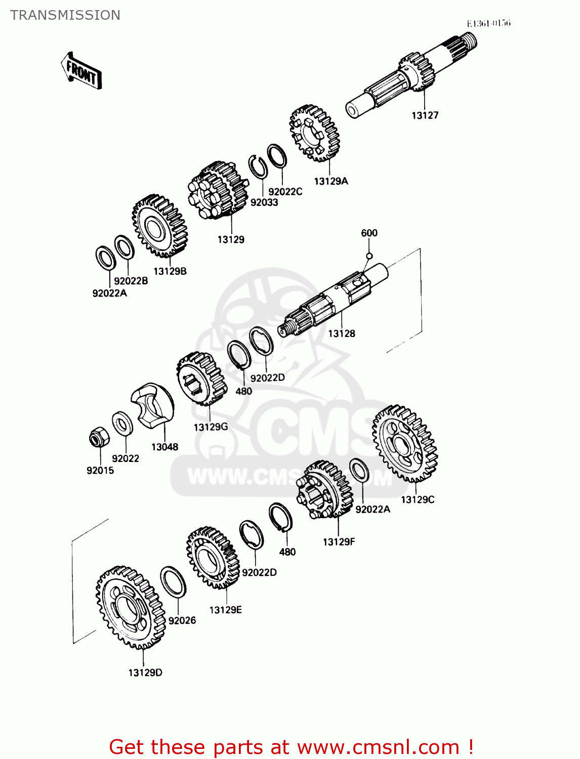 TRANSMISSION VN750A2 VULCAN 750 1986 USA CALIFORNIA CANADA