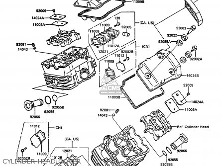 CYLINDER HEAD COVER - VN750A2 VULCAN 750 1986 USA CALIFORNIA CANADA