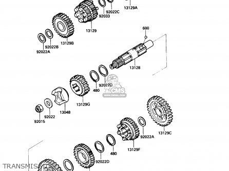 TRANSMISSION - VN750A2 VULCAN 750 1986 USA CALIFORNIA CANADA