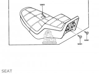 SEAT - VN750A2 VULCAN 750 1986 USA CALIFORNIA CANADA