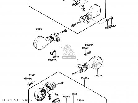 TURN SIGNALS - VN750A2 VULCAN 750 1986 USA CALIFORNIA CANADA