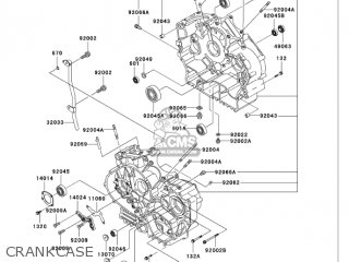 CRANKCASE - VN750A20 VULCAN 750 2004 USA CALIFORNIA