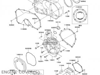 ENGINE COVER(S) - VN750A20 VULCAN 750 2004 USA CALIFORNIA