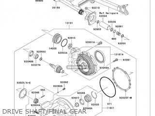 DRIVE SHAFT/FINAL GEAR - VN750A20 VULCAN 750 2004 USA CALIFORNIA