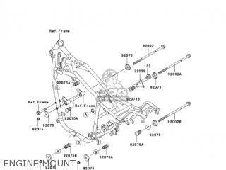 ENGINE MOUNT - VN750A20 VULCAN 750 2004 USA CALIFORNIA