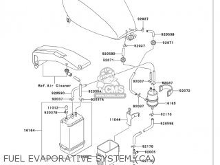 FUEL EVAPORATIVE SYSTEM (CA) - VN750A20 VULCAN 750 2004 USA CALIFORNIA