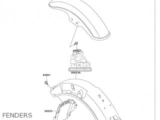 FENDERS - VN750A20 VULCAN 750 2004 USA CALIFORNIA