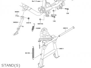 STAND(S) - VN750A20 VULCAN 750 2004 USA CALIFORNIA