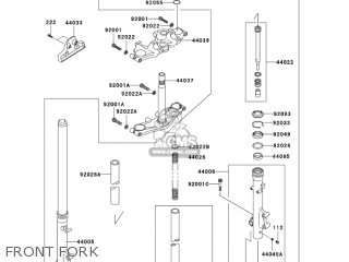 FRONT FORK - VN750A20 VULCAN 750 2004 USA CALIFORNIA