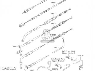 CABLES - VN750A20 VULCAN 750 2004 USA CALIFORNIA