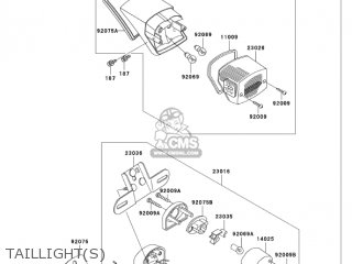 TAILLIGHT(S) - VN750A20 VULCAN 750 2004 USA CALIFORNIA